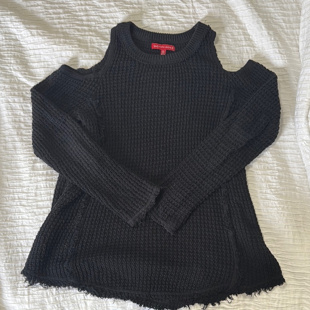 Saks 5th Avenue Cold Shoulder Sweater